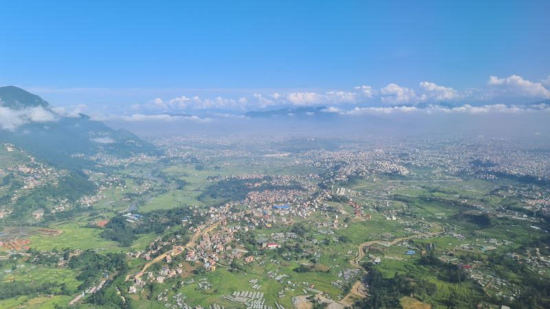 Anflug Kathmandu